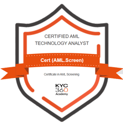 Certificate in AML Screening - Digital Badge