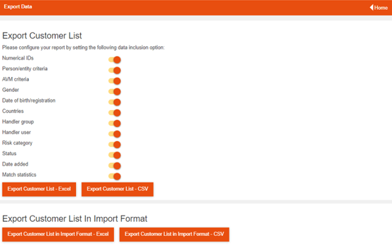 Export screenshot